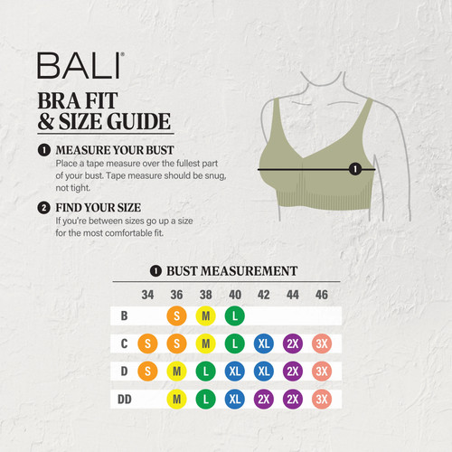 with tags Bali Comfort Revolution ComfortFlex Fit Shaping Wireless Bra G1N