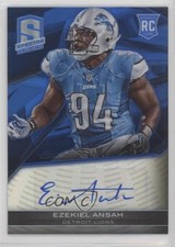 2013 Panini Spectra Rookie Auto Blue 45/49 Ezekiel Ansah #140 Auto 1hg3