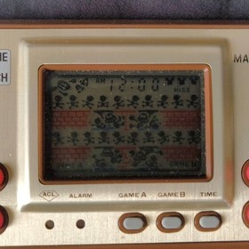 Nintendo Game and Watch Gold Manhole Boxed Complete Set Working Japan Import