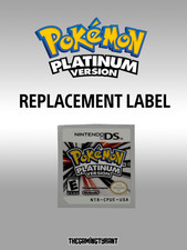 Pokemon Platinum Replacement Label