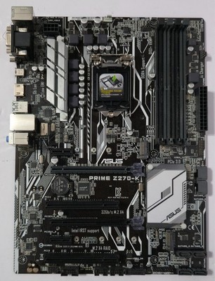 ASUS PRIME Z270-K Intel LGA1151 DDR4 ATX Desktop Motherboard w/ IO Plate