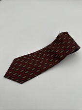 Gitman Bros Neck Tie Geometric Design Cotton Silk Luxury Designer