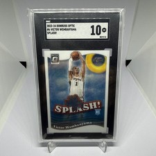 2023-24 Panini Donruss Optic Victor Wembanyama Splash RC Rookie #6 Spurs SGC 10