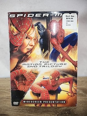 SPIDER-MAN - MOTION PICTURE DVD TRLOGY - (3) DVD BOX SET - COLUMBIA - SEALED