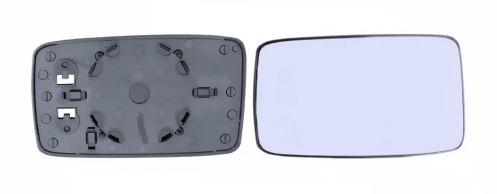 Right TYC 337-0003-1 Mirror Glass, outside mirror for SEAT,VW - Image 5
