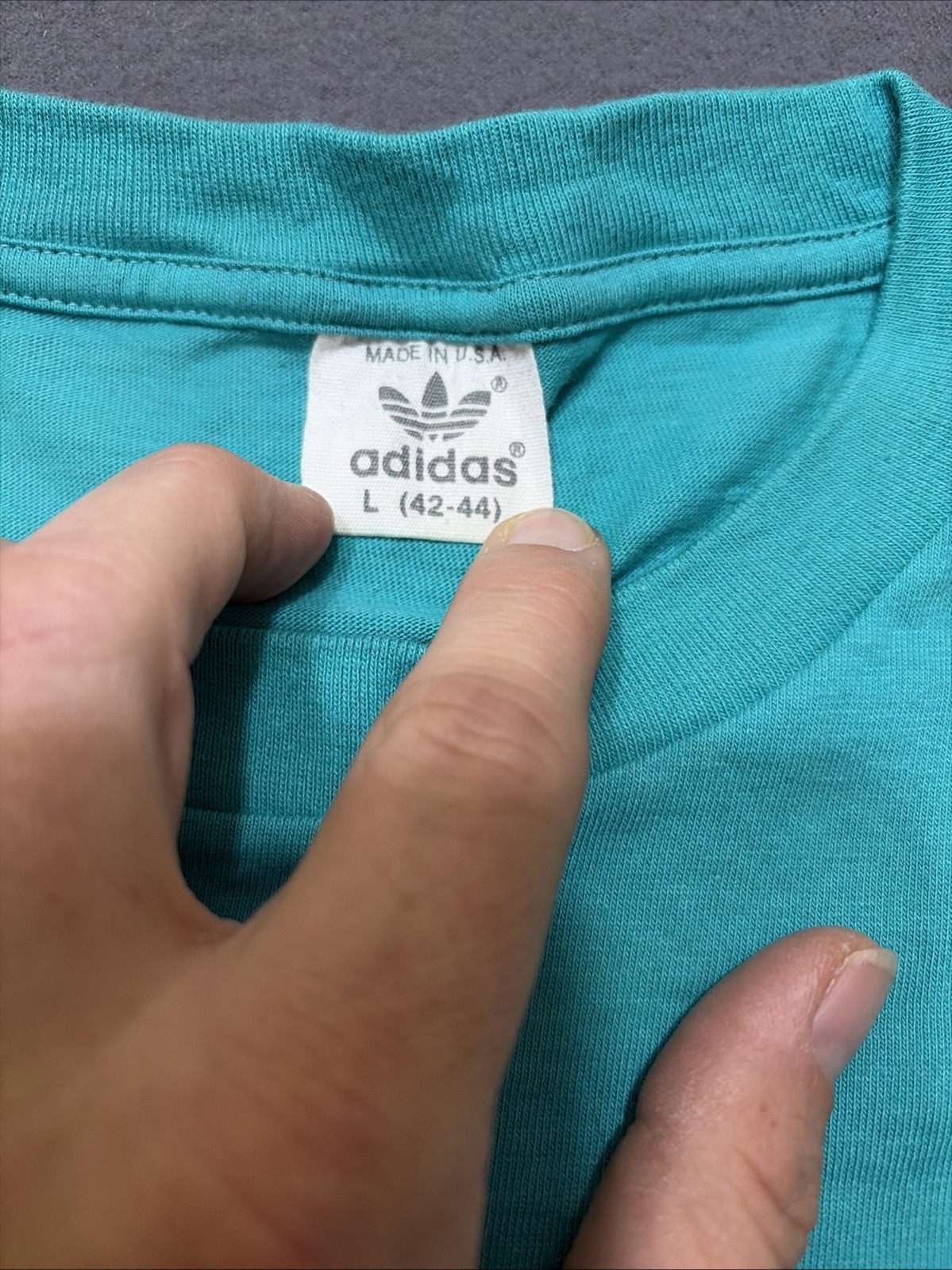 Vintage 80s 90s Adidas Devils Toenail Kayak Olympic Single Stitch NWT Men’s LG image 8