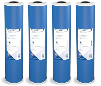 Pentair Pentek GAC-20BB Big Blue Carbon Water Filter 20'' Replacement 4 Pack
