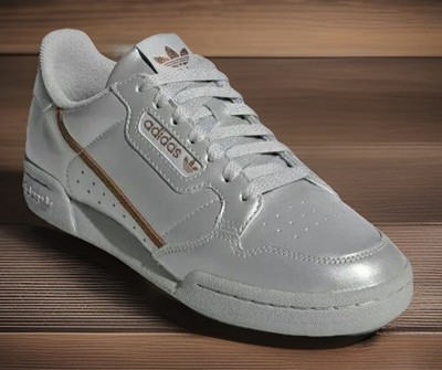 Adidas Originals Grey Metallic Continental 80 Casual Shoes Womens 10 New