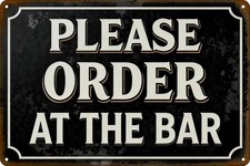 Funny Tin Metal Signs Home D cor Please Order At The Bar Wall Art For Cafe Pub C