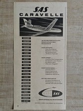 SAS Caravelle 1959 Pubblicità Vintage Pubblicità Pubblicità Advertisement Ad Adv