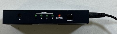 Tripp Lite B119-004-UHD 4-Port 4Kx2K UHD HDMI Switch with Power Cord - Tested