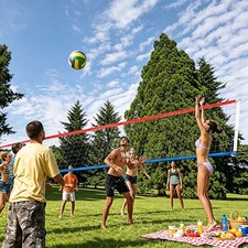 Pool Volleyball Net with Storage Bag Practice Portable Heavy Duty Freestanding
