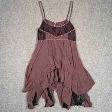 Intimately Free People Mulberry Piece Together Voile Lace Slip Dress Size Small