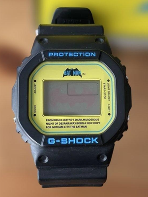 CASIO G-Shock DW-5600VT BATMAN Wristwatch Watch w/mini car - Japan
