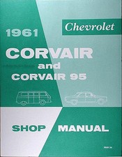 Best 1961 Corvair Shop Manual Car Van 95 Chevy Repair Service Base For 1962-1964 Best 1961 Corvair Shop Manual Car Van 95 Chevy Repair Service Base For 1962-1964