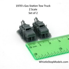 Z Scale Set of 2 1970 Pickup Tow Trucks