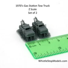Z Scale Set of 2 1970 Pickup Tow Trucks
