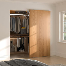 38" Sliding Barn Door Hardware Kit with Soft Close, No Floor Track, Fits 25"-31