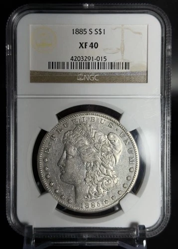 1885-S - Morgan Dollar - $1 - NGC XF40
