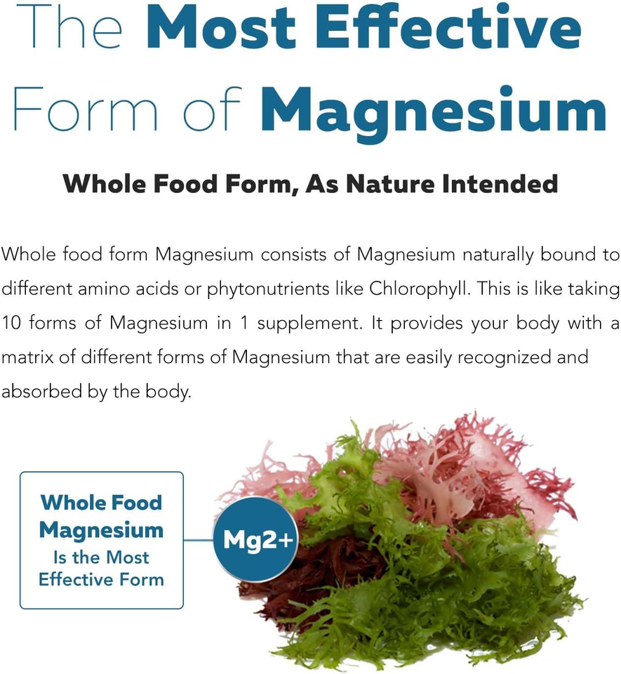 Plant Magnesium Organic, Whole Food Magnesium Organic Sea Vegetable