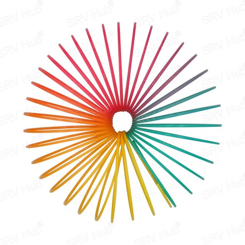 Rainbow Magic Spring Toy Dinosaur Stretchy Bouncing Rings 6.5cm Xmas Party Gift - Picture 9 of 56