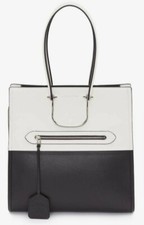 Alexander McQueen The Tall Story Dipped Black/Ivory Handbag BRAND NEW w/tags