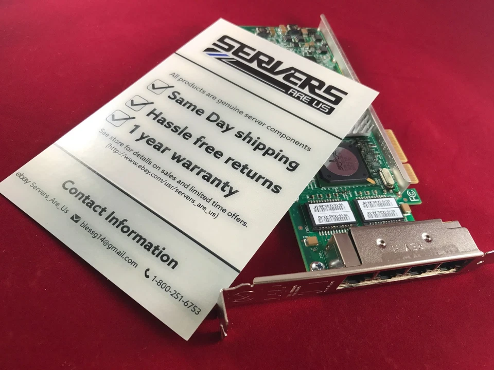 IBM Quad Port Ethernet Adapter 49Y7949 49Y4220 NetXtreme II 1000 Express - Image 2 of 4