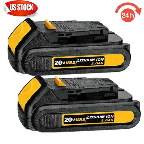 2X DCB201 For DEWALT 20V 20 Volt Max 