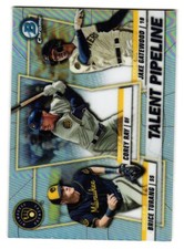 2020  Bowman # TP-MIL Corey Ray / Jake Gatewood / Brice Turang