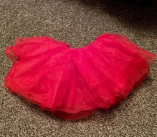 TODDLER GIRLS RED BALLET TUTU SKIRT