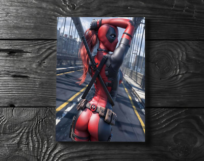 Lady Deadpool Marvel Comic Poster Print - No Frame