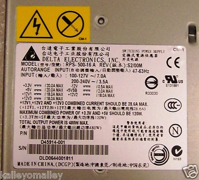  Intel FXSPSCAGE RPS-500-16A 500W Spare Power Supply Cage For  SSR212 Series 