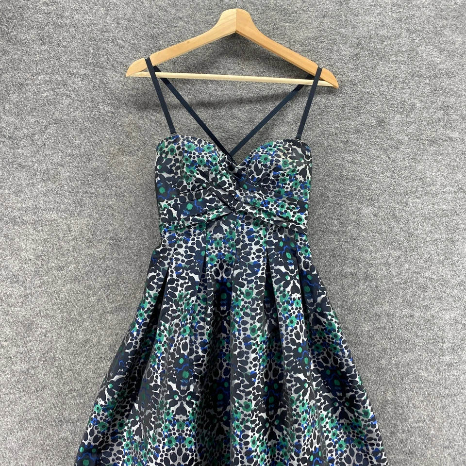 BCBGMaxazria 女式 0 黑色几何紧身迷笛内衬无袖休闲 — 第 3/4 张图片