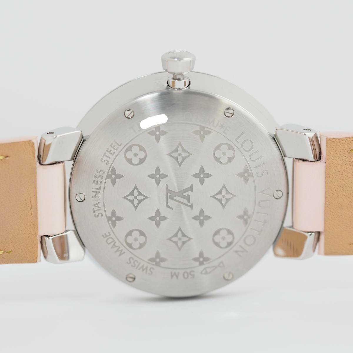 LOUIS VUITTON Tambour Sakura Q13MJE 8P diamond Quartz Ladies Watch_845171 Louis Vuitton Tambour Slim Vivienne Jumping Hours Sakura  main image 2