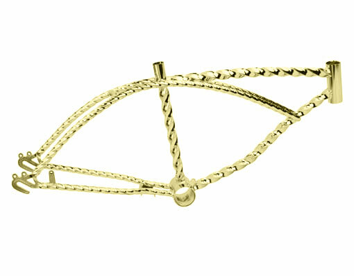 Bike 20 Twisted Lowrider Frame Gold. bike part ,bicycle parts. | eBay