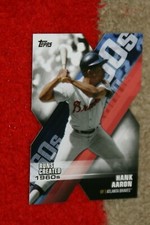 HANK AARON 2020 TOPPS DECADE OF DOMINANCE DIE CUT #DOD-3 ATLANTA BRAVES