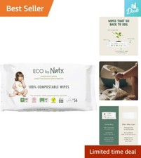 Extra Large 672 Count Compostable Baby Wipes - Sustainable Plant-Based - Unscent