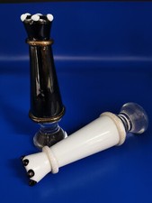 MURANO  GLAS SCHACHFIGUREN - 24 KT hier das TURM-PAAR, von Badioli DiFrancesco