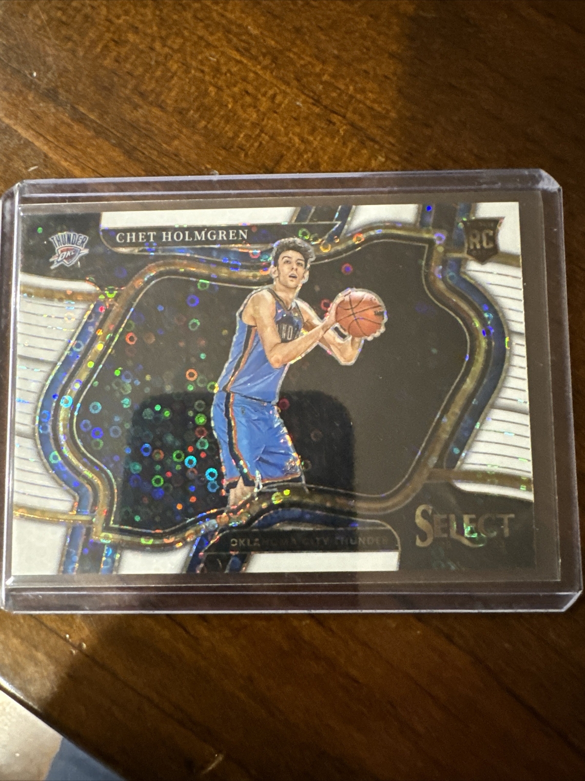 2022-23 Select White Disco Courtside #296 Chet Holmgren /75 Rookie RC Thunder