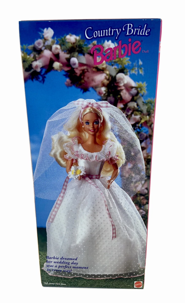 Vintage COUNTRY BRIDE BARBIE DOLL 1994 Mattel NIB WalMart Special