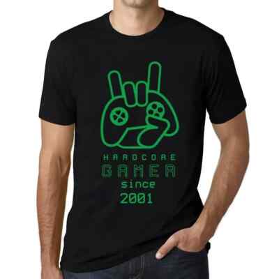 ULTRABASIC Herren T-Shirt leidenschaftlicher Joystick-Spieler seit 2001 Hardcore