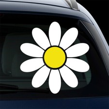 DAISY FLOWER TWO COLOR WINDOW VINYL DECAL STICKER DS-01 