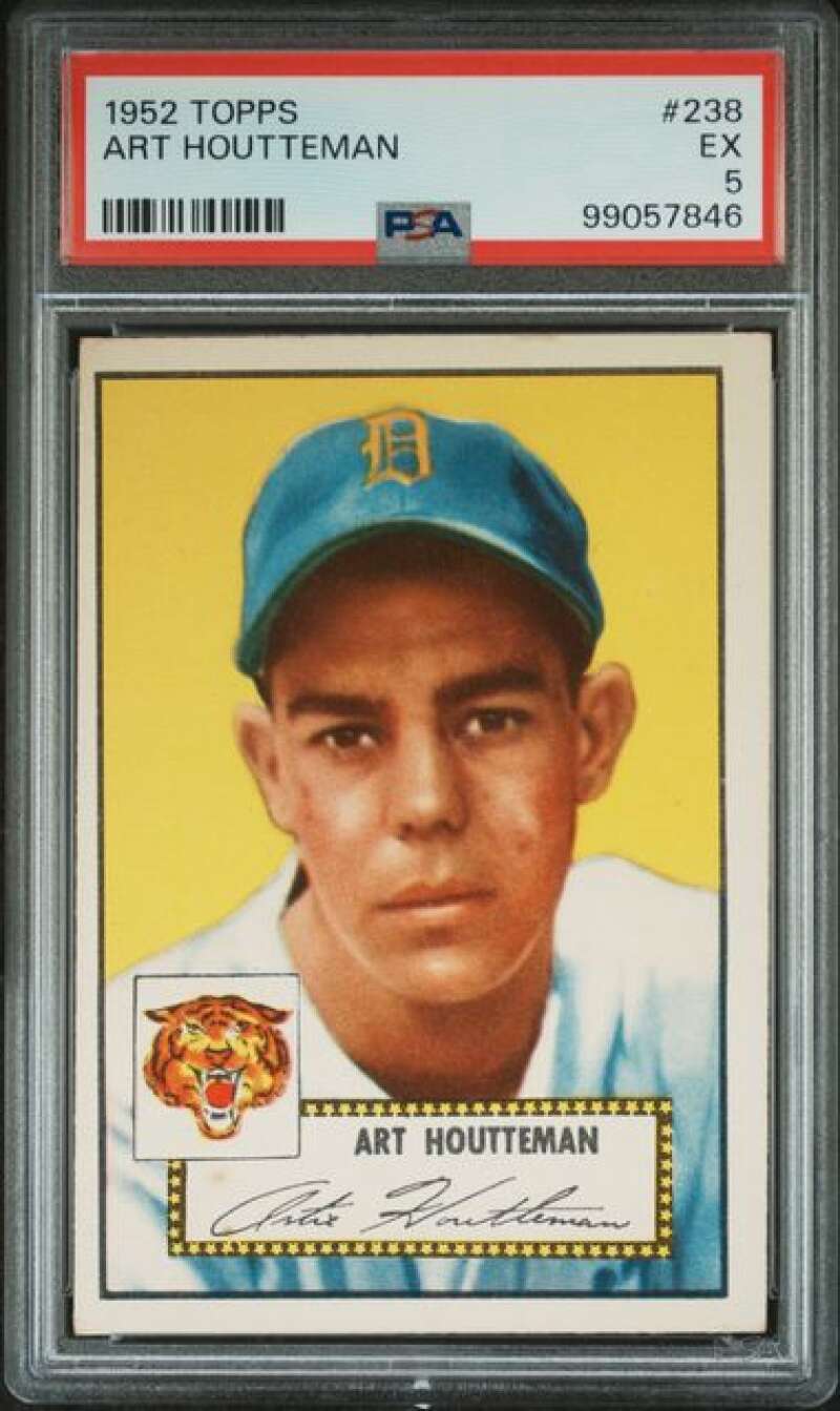 1952 Topps #238 Art Houtteman PSA 5 Tigers  (7846)
