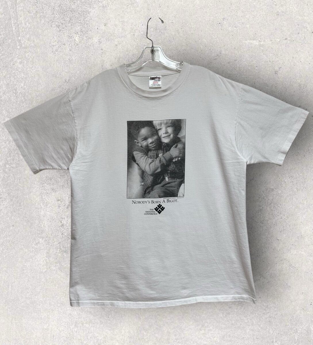 Vintage 90's Grail ~ Nobody's Born A Bigot ~ Single Stitch T Vintage 90's Grail ~ Nobody's Born A Bigot ~ Single Stitch T