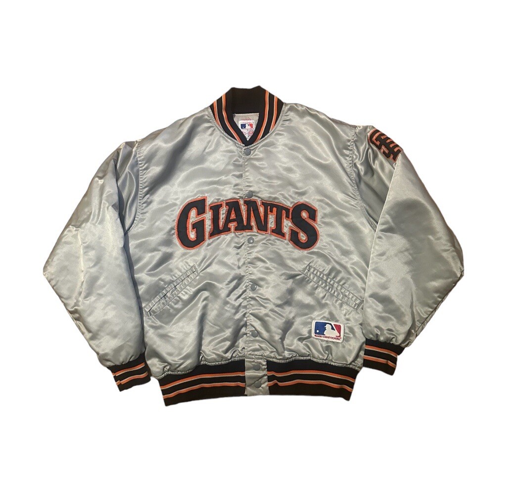Vintage Felco San Francisco Giants Grey Satin Bomber Jacket Vintage Felco San Francisco Giants Grey Satin Bomber Jacket