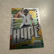 2022 JUSTIN FIELDS PANINI PRIZM HYPE INSERT SILVER PRIZM!!
