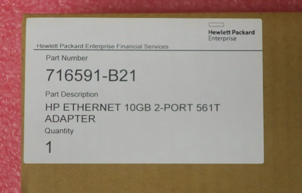 NEW HP 561T 10Gb 2-Port Ethernet Network 10GBASE-T Adapter 717708-001 716591-B21 - Image 2 of 4