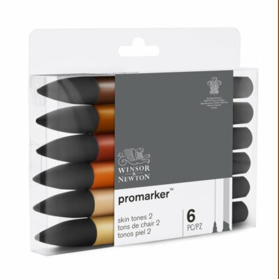 Promarker 6 Pantone Winsor&Newton Pennarelli Doppia