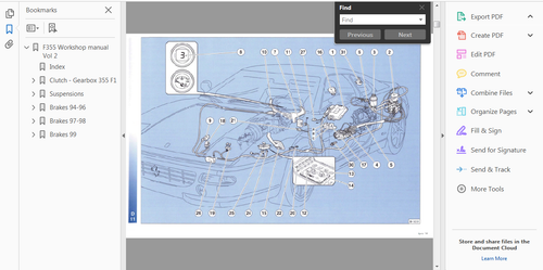 TALLER OFICIAL Servicio Manual Reparación Ferrari F355 1994 - 1999 - Imagen 5 de 6