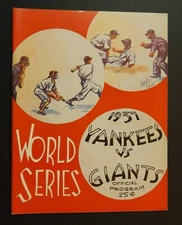 1937 WORLD SERIES PROGRAM SCOREBOOK NEW YORK GIANTS vs NEW YORK YANKEES REPRINT